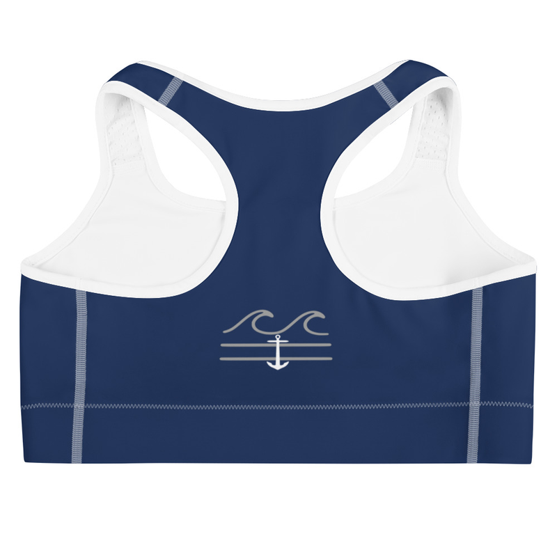 Nauti Blue Sports Bra - Fla Coastal Sunshine State Local Gear