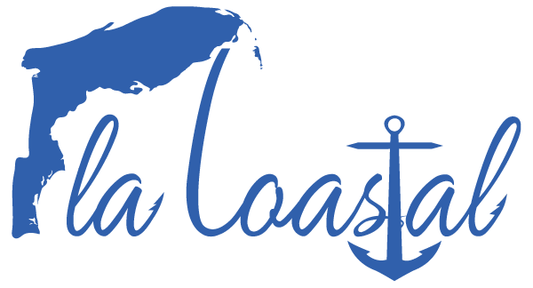 Blue Vinyl Decal - Fla Coastal Sunshine State Local Gear