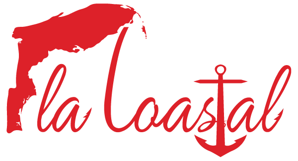 Red Vinyl Decal - Fla Coastal Sunshine State Local Gear