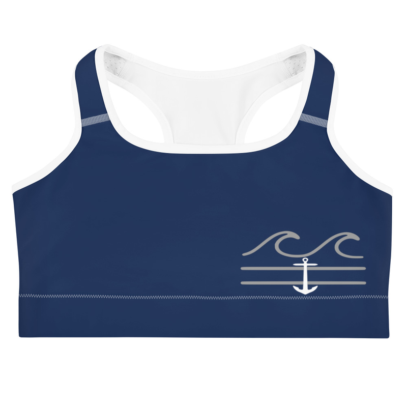 Nauti Blue Sports Bra - Fla Coastal Sunshine State Local Gear