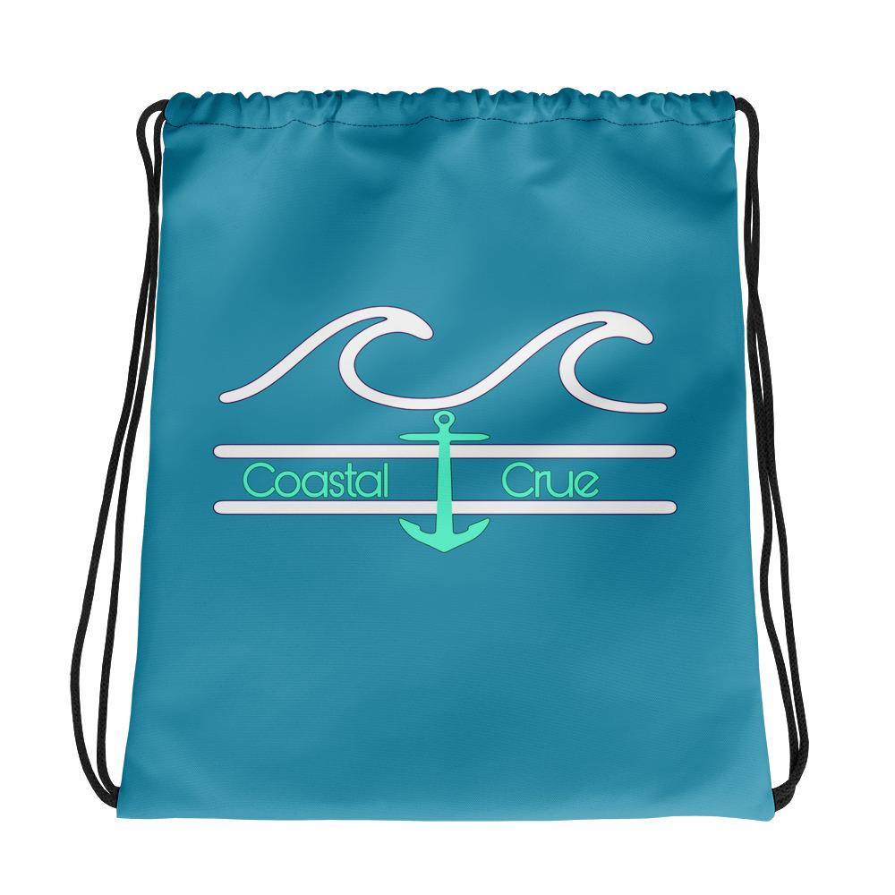 Coastal Crue Sea foam Drawstring bag - Fla Coastal Sunshine State Local Gear