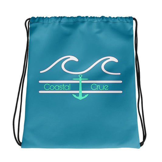Coastal Crue Sea foam Drawstring bag - Fla Coastal Sunshine State Local Gear