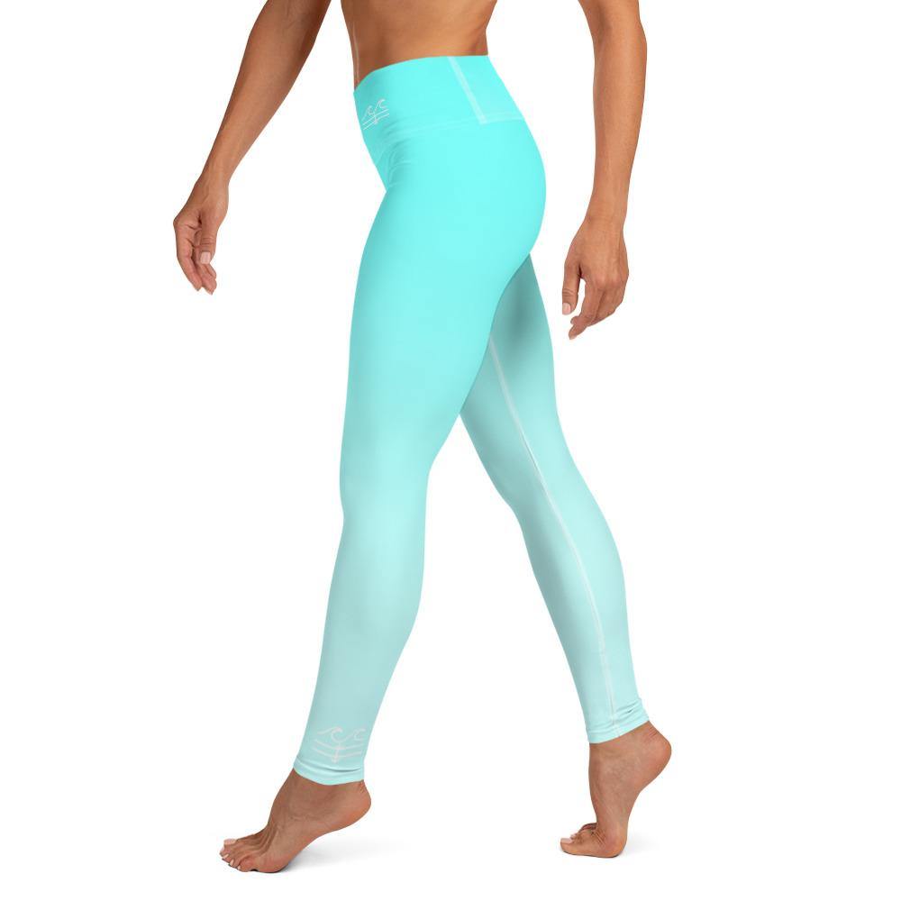 Aqua Horizon Performance Leggings - Fla Coastal Sunshine State Local Gear