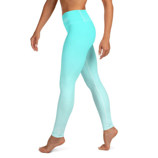 Aqua Horizon Performance Leggings - Fla Coastal Sunshine State Local Gear