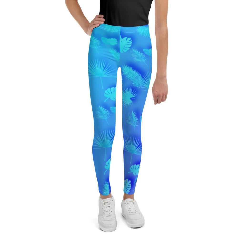 Frond Frenzy Youth Leggings - Fla Coastal Sunshine State Local Gear
