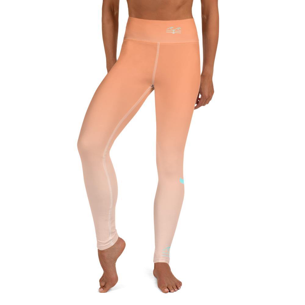 Salty Mermaid Performance Leggings (Sunset) - Fla Coastal Sunshine State Local Gear