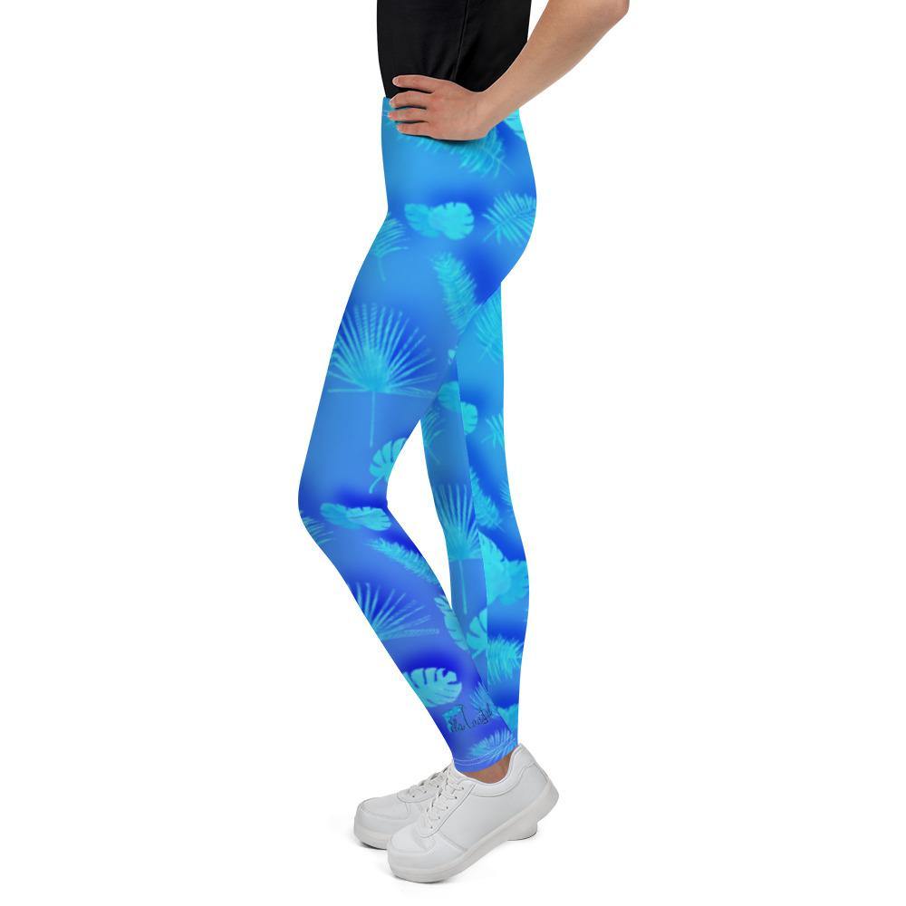 Frond Frenzy Youth Leggings - Fla Coastal Sunshine State Local Gear