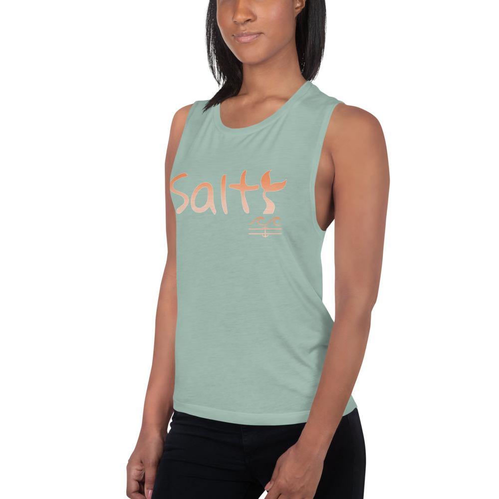 Salty Mermaid Tank (Sunset) - Fla Coastal Sunshine State Local Gear