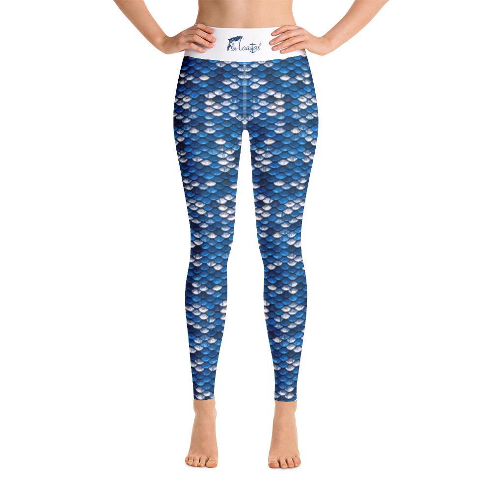 Mermazing Performance Leggings (Blue) - Fla Coastal Sunshine State Local Gear