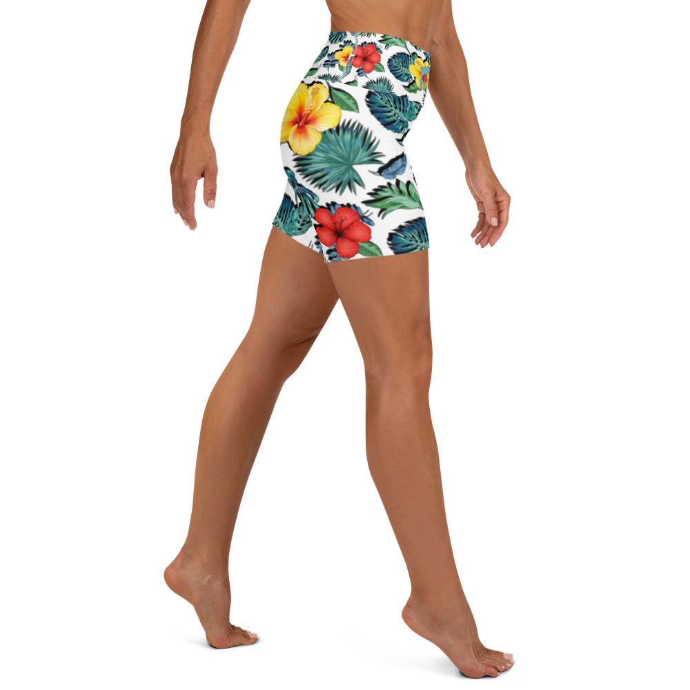 Tropical Hibiscus Performance Shorts - Fla Coastal Sunshine State Local Gear
