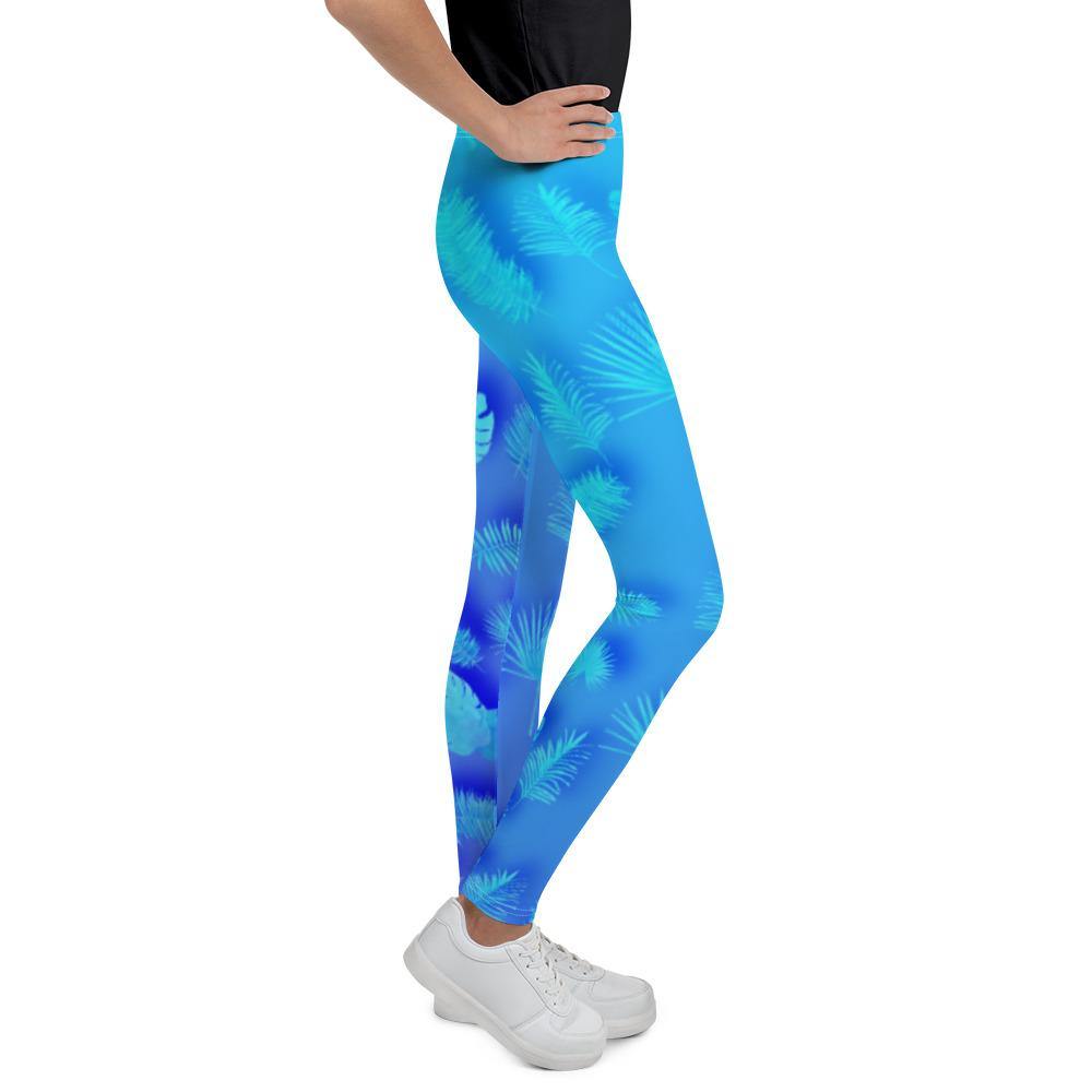 Frond Frenzy Youth Leggings - Fla Coastal Sunshine State Local Gear