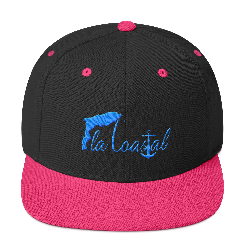 Cotton Candy Flat Bill Snap Back - Fla Coastal Sunshine State Local Gear