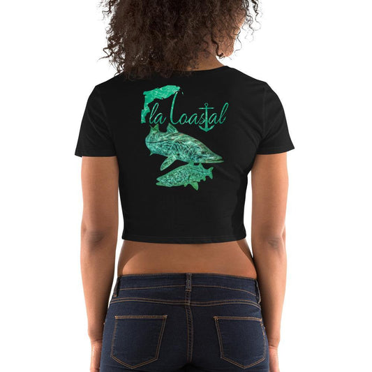 Droppin' Lines Crop Tee - Fla Coastal Sunshine State Local Gear