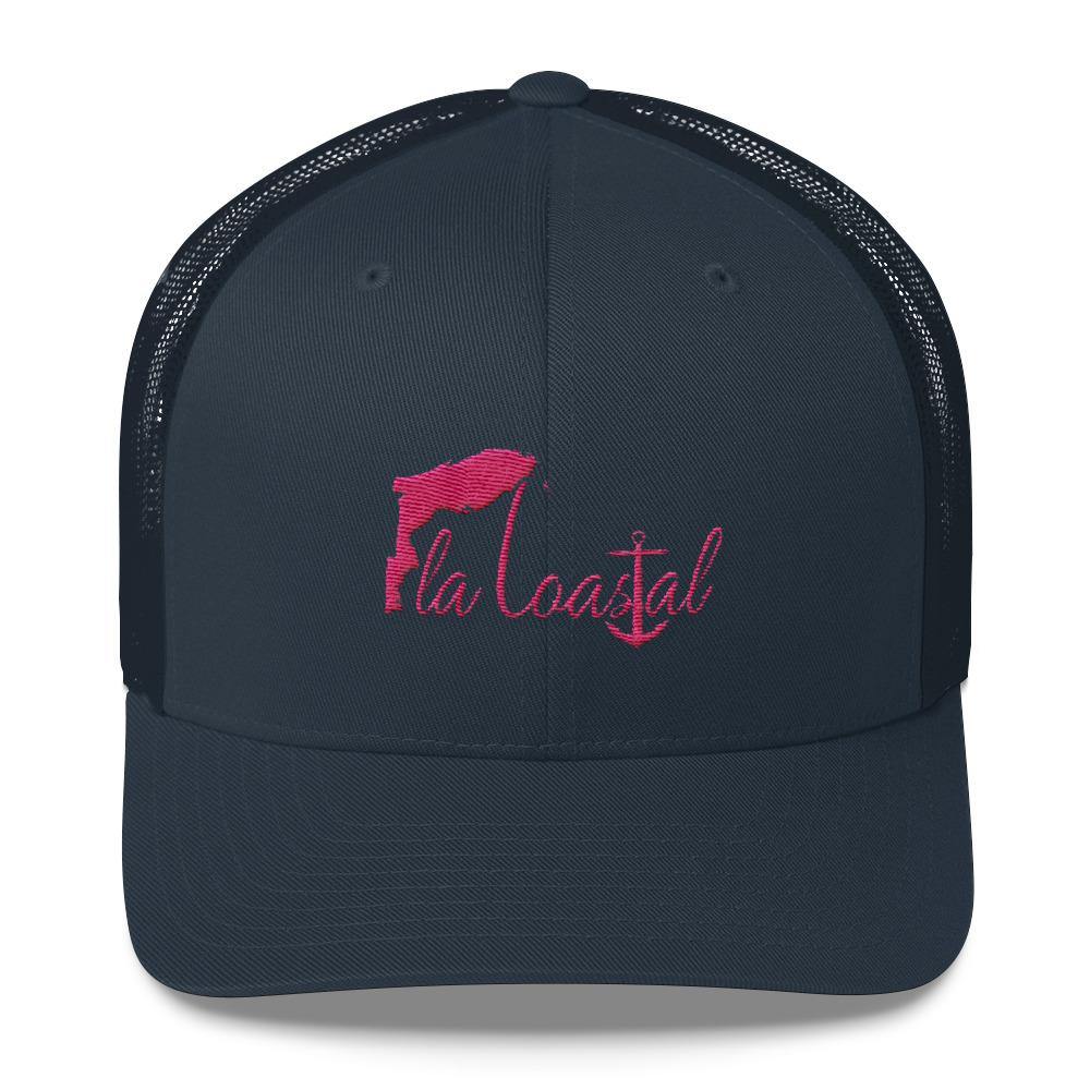 Pretty in Pink Trucker - Fla Coastal Sunshine State Local Gear