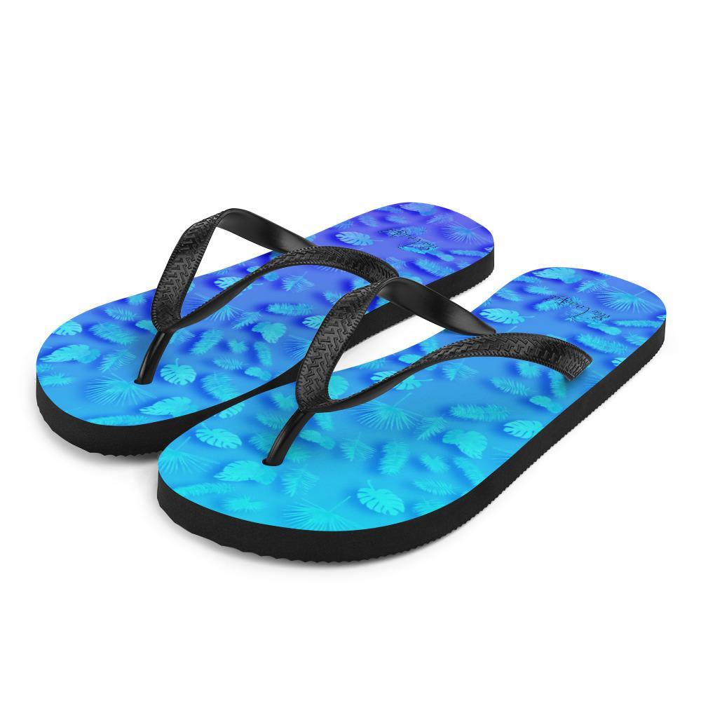 Frond Frenzy Flip-Flops - Fla Coastal Sunshine State Local Gear