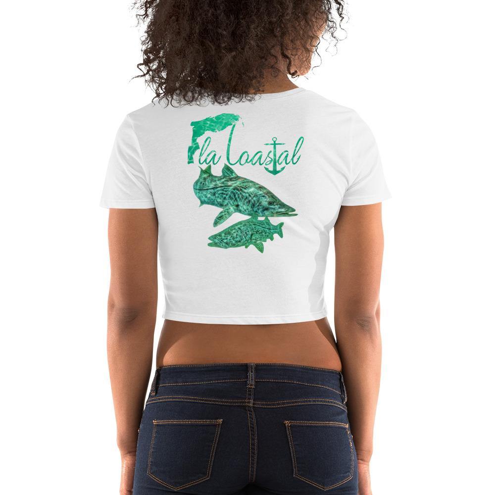 Droppin' Lines Crop Tee - Fla Coastal Sunshine State Local Gear