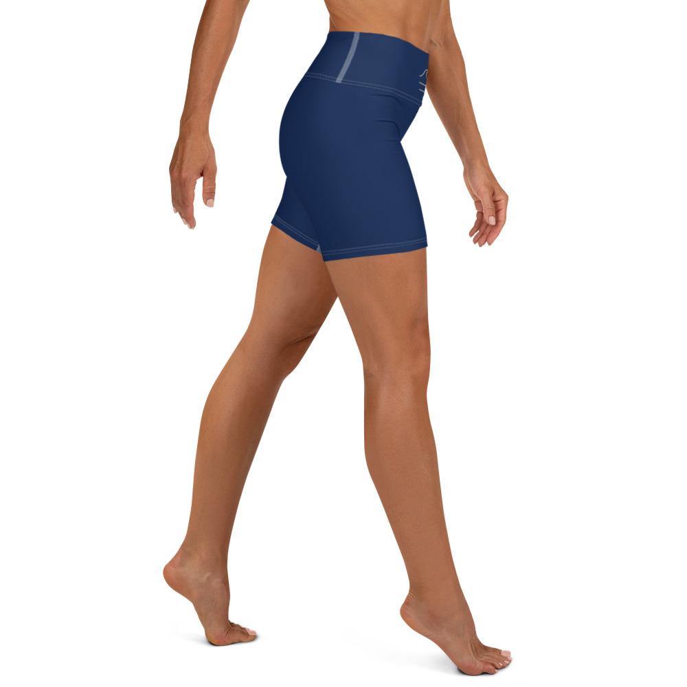 Nauti Blue Yoga Shorts - Fla Coastal Sunshine State Local Gear