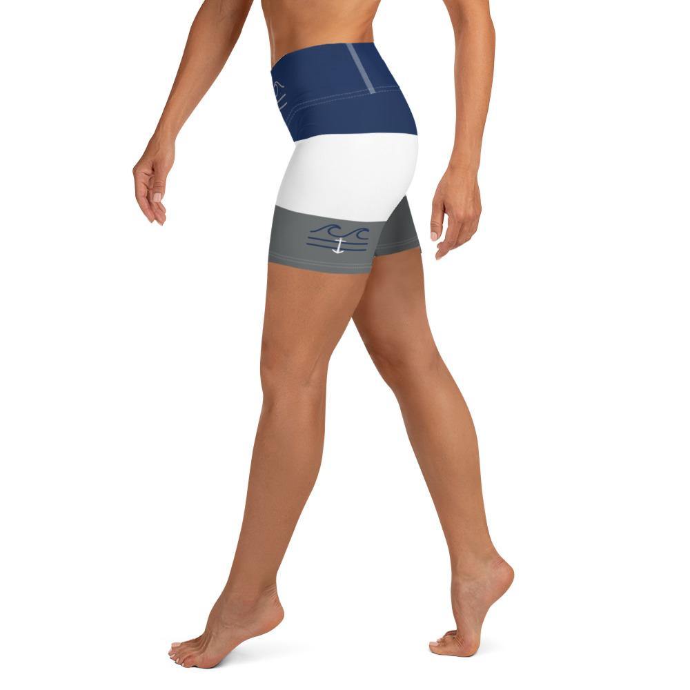 Nauti Lines Yoga Shorts - Fla Coastal Sunshine State Local Gear