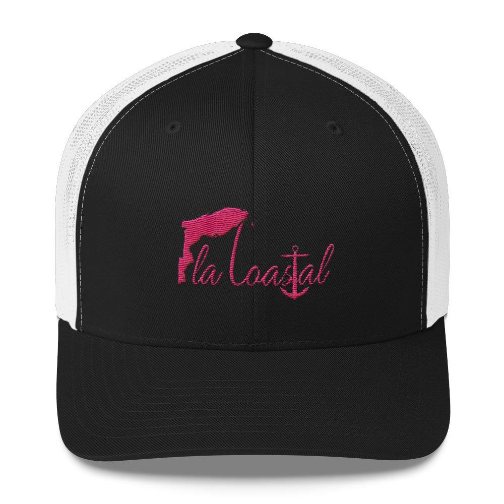 Pretty in Pink Trucker - Fla Coastal Sunshine State Local Gear