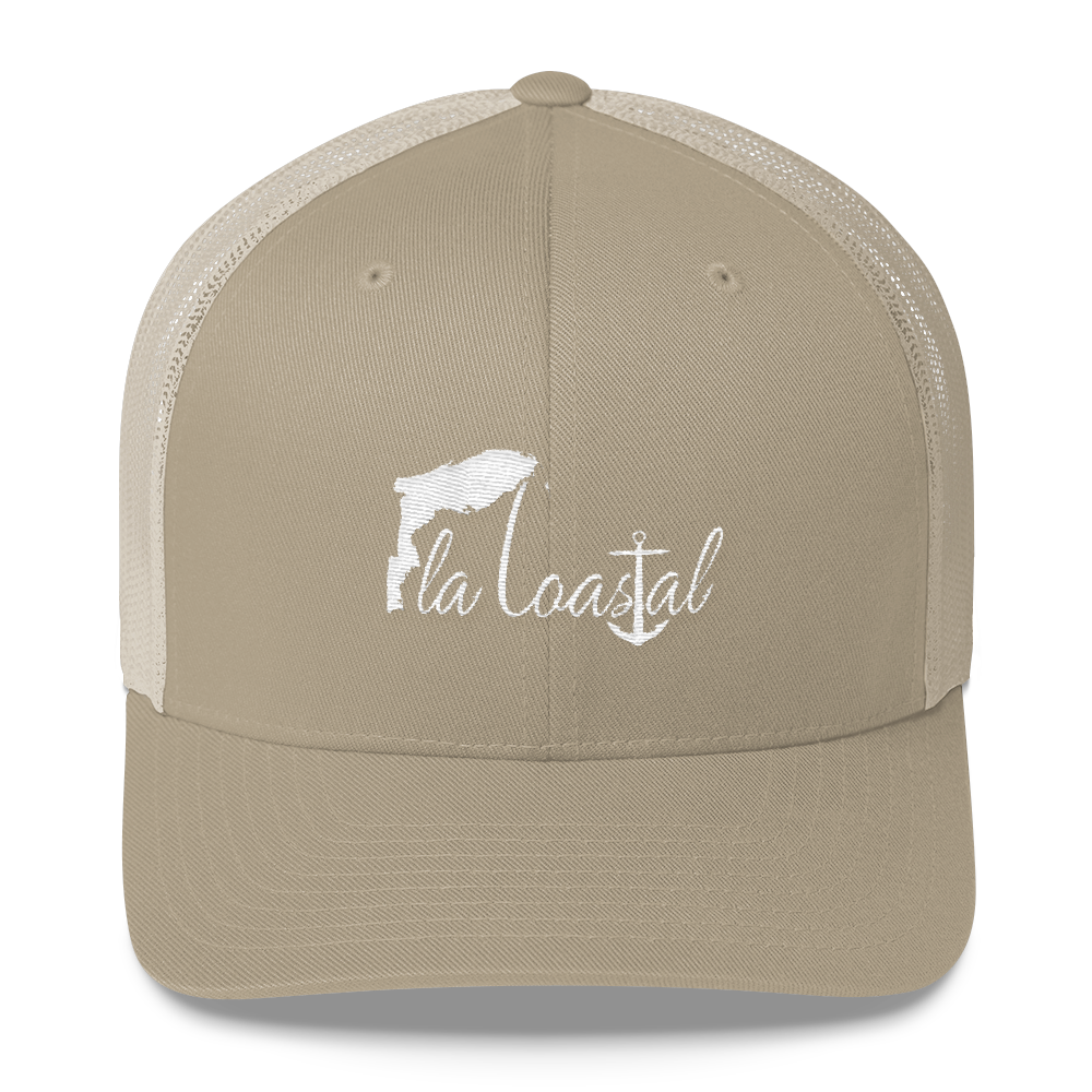Coastal Classic Tan Trucker - Fla Coastal Sunshine State Local Gear