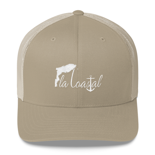 Coastal Classic Tan Trucker - Fla Coastal Sunshine State Local Gear