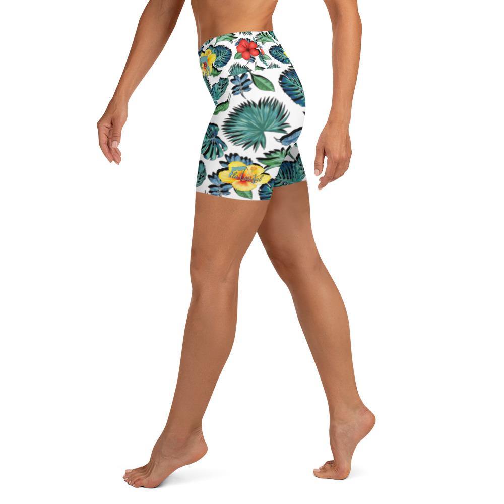 Tropical Hibiscus Performance Shorts - Fla Coastal Sunshine State Local Gear