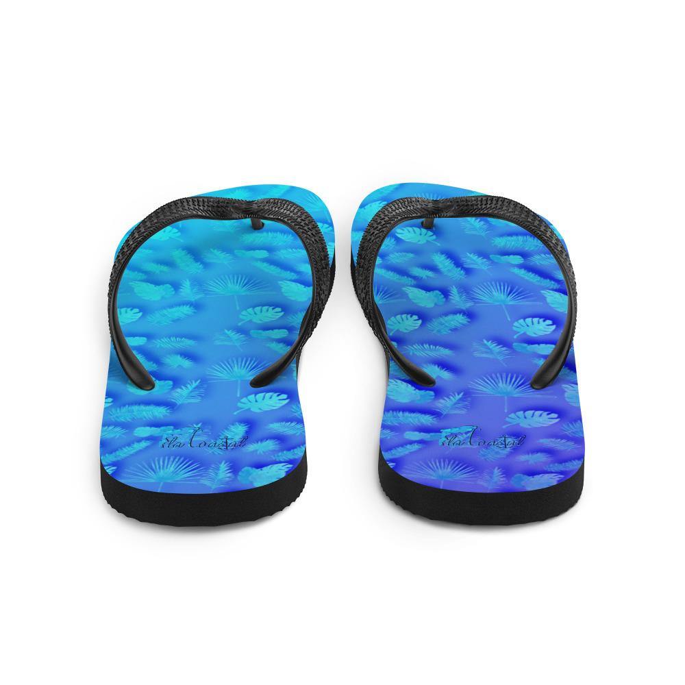 Frond Frenzy Flip-Flops - Fla Coastal Sunshine State Local Gear