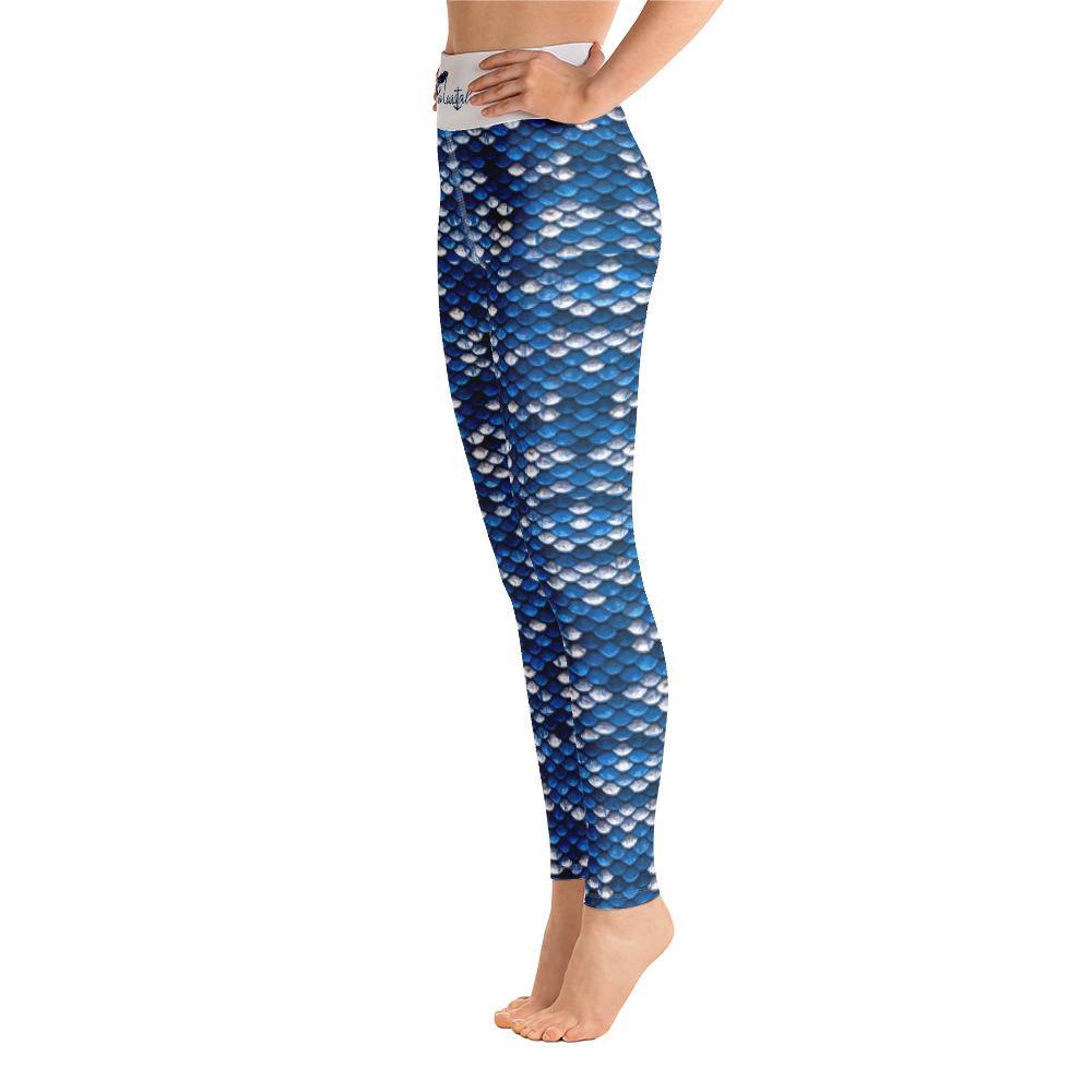 Mermazing Performance Leggings (Blue) - Fla Coastal Sunshine State Local Gear