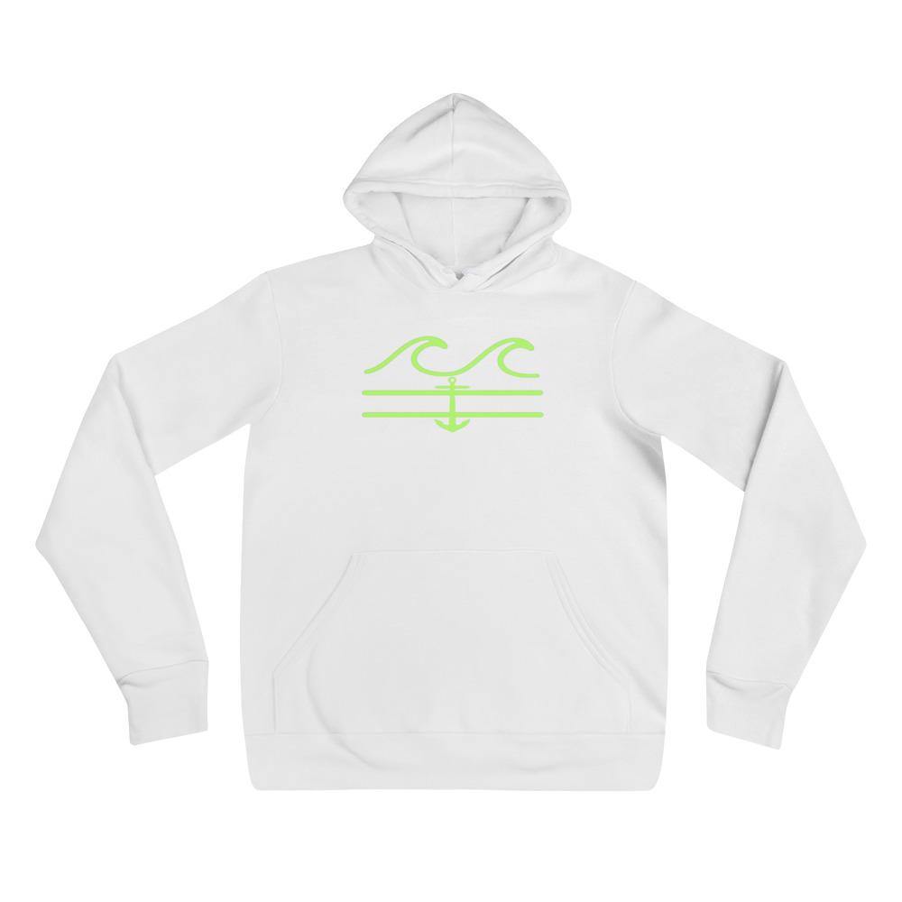 Lime Waves Hoodie - Fla Coastal Sunshine State Local Gear