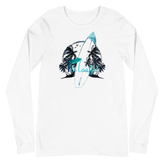 Palms in Surf Long Sleeve - Fla Coastal Sunshine State Local Gear