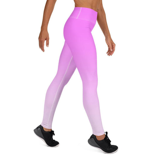 Sunset Fuchsia Performance Leggings - Fla Coastal Sunshine State Local Gear