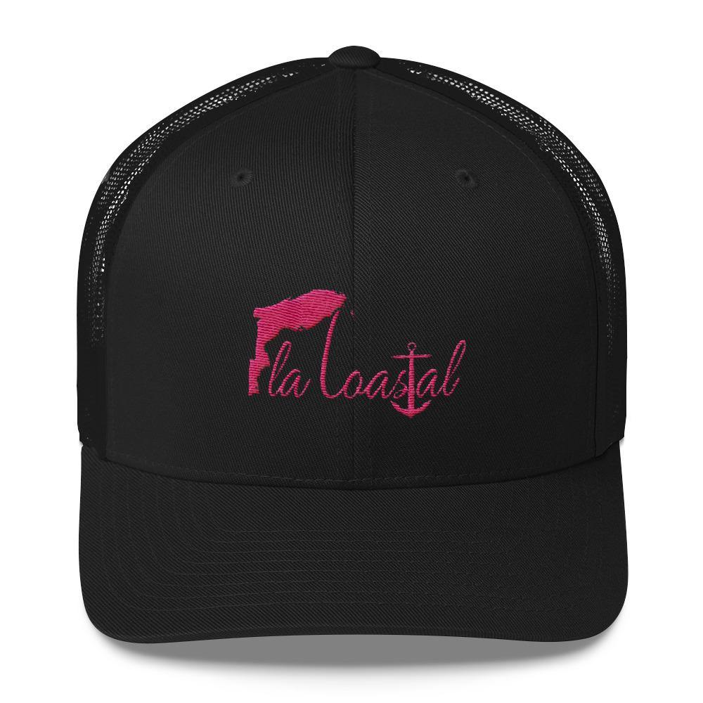 Pretty in Pink Trucker - Fla Coastal Sunshine State Local Gear