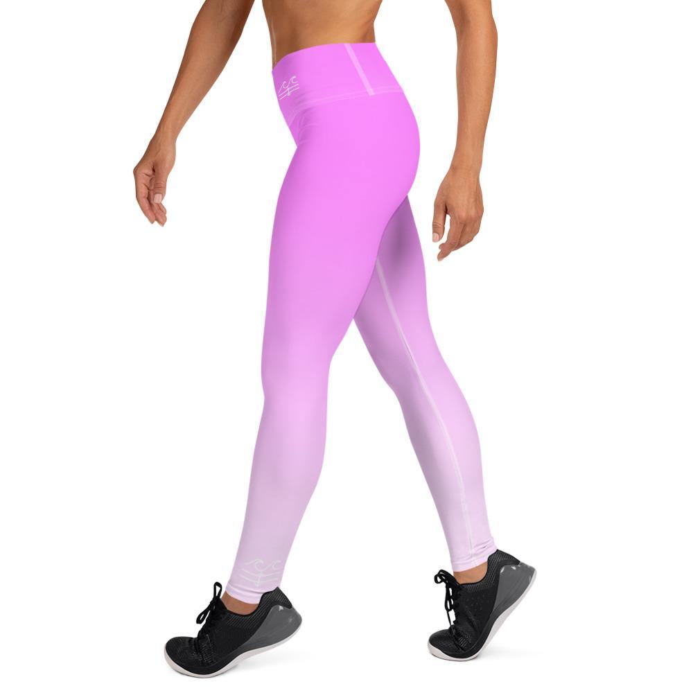 Sunset Fuchsia Performance Leggings - Fla Coastal Sunshine State Local Gear