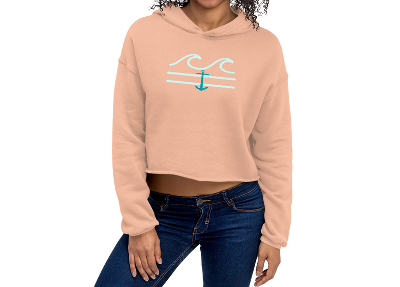 Coastal Crue Crop Hoodie - Fla Coastal Sunshine State Local Gear