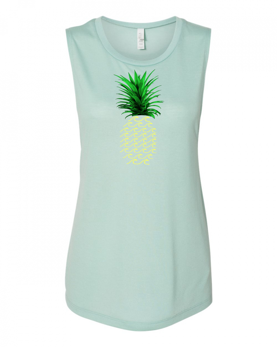 Pineapple Waves - Fla Coastal Sunshine State Local Gear
