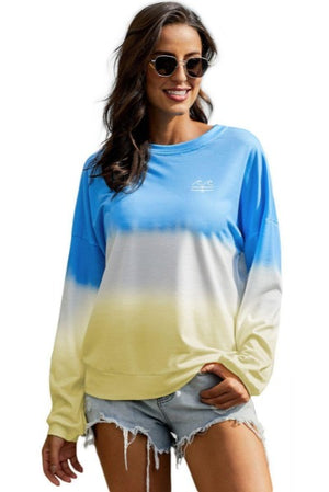 Tie-dye Loose Fit Sweatshirt - Fla Coastal Sunshine State Local Gear
