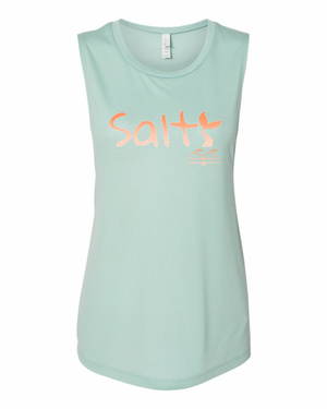 Salty Mermaid Tank (Sunset) - Fla Coastal Sunshine State Local Gear