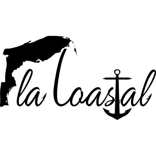 Black Vinyl Decal - Fla Coastal Sunshine State Local Gear