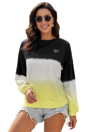 Tie-dye Loose Fit Sweatshirt - Fla Coastal Sunshine State Local Gear