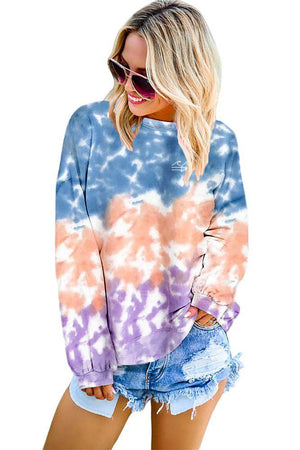 Tie-dye Loose Fit Sweatshirt - Fla Coastal Sunshine State Local Gear