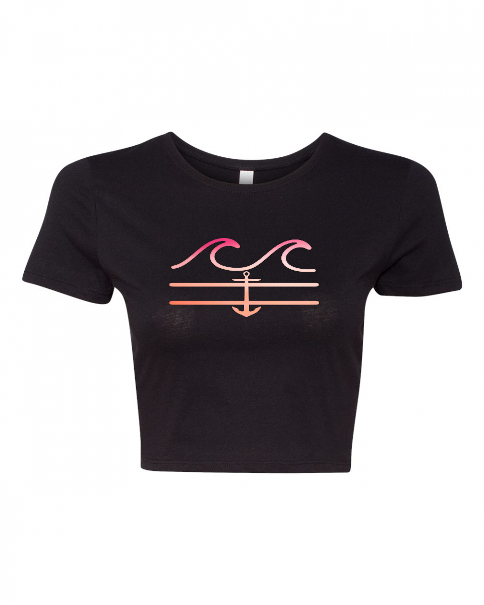 Just Peachy Crop Tee - Fla Coastal Sunshine State Local Gear