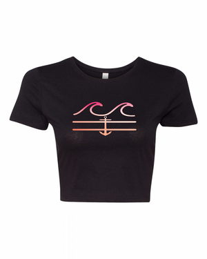 Just Peachy Crop Tee - Fla Coastal Sunshine State Local Gear