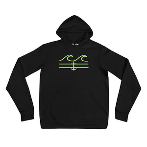 Lime Waves Hoodie - Fla Coastal Sunshine State Local Gear