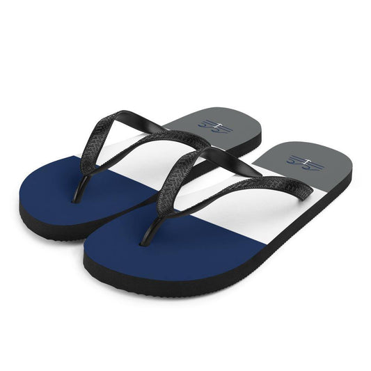 Coastal Crue Nauti Lines Flip-Flops - Fla Coastal Sunshine State Local Gear