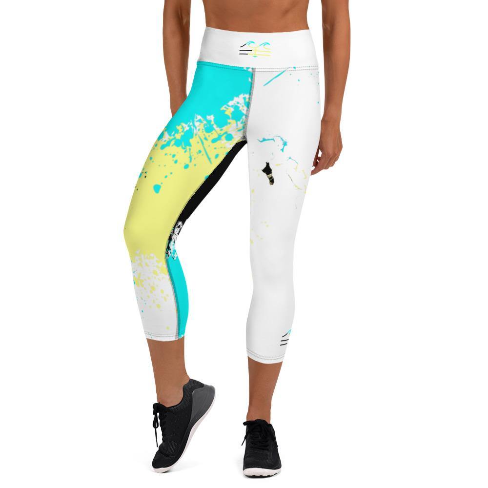 Bahama Splash Edition Capri Leggings - Fla Coastal Sunshine State Local Gear
