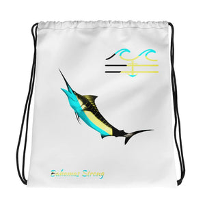 Bahamas Strong Marlin Edition Drawstring bag - Fla Coastal Sunshine State Local Gear