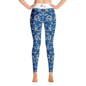 Mermazing Performance Leggings (Blue) - Fla Coastal Sunshine State Local Gear