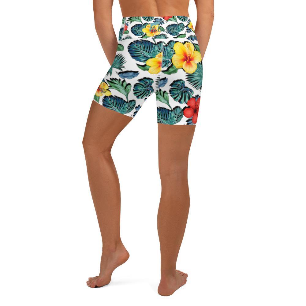 Tropical Hibiscus Performance Shorts - Fla Coastal Sunshine State Local Gear