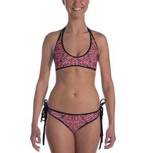 Mermazing Coral Reversible Bikini - Fla Coastal Sunshine State Local Gear