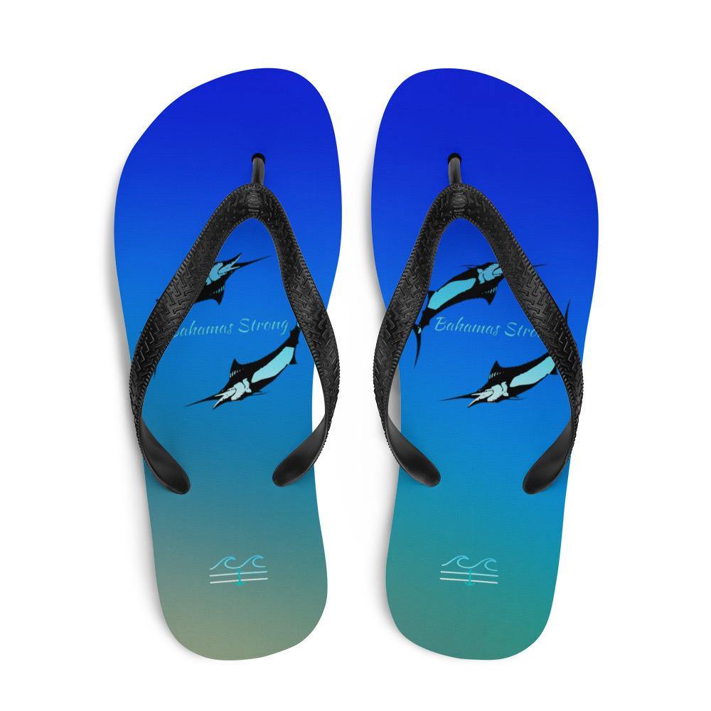 Bahamas Strong Edition Flip-Flops - Fla Coastal Sunshine State Local Gear